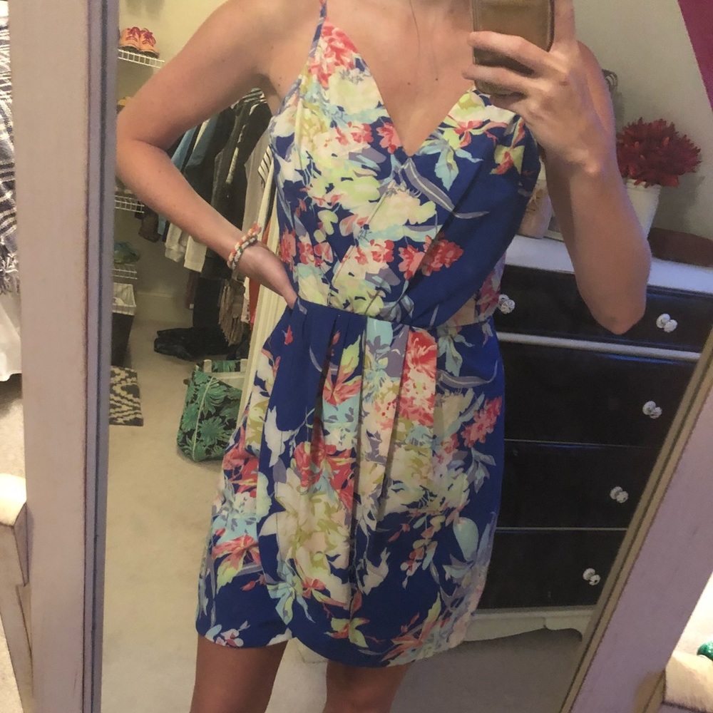 Floral body con dress